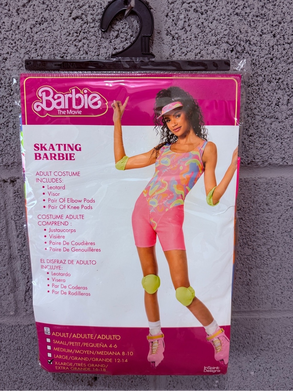 Women’s Halloween Costume Skating Barbie 6-Piece Size XL 16-18 New in Packaging